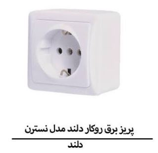 پریز برق روکار دلند مدل نسترن (150008)